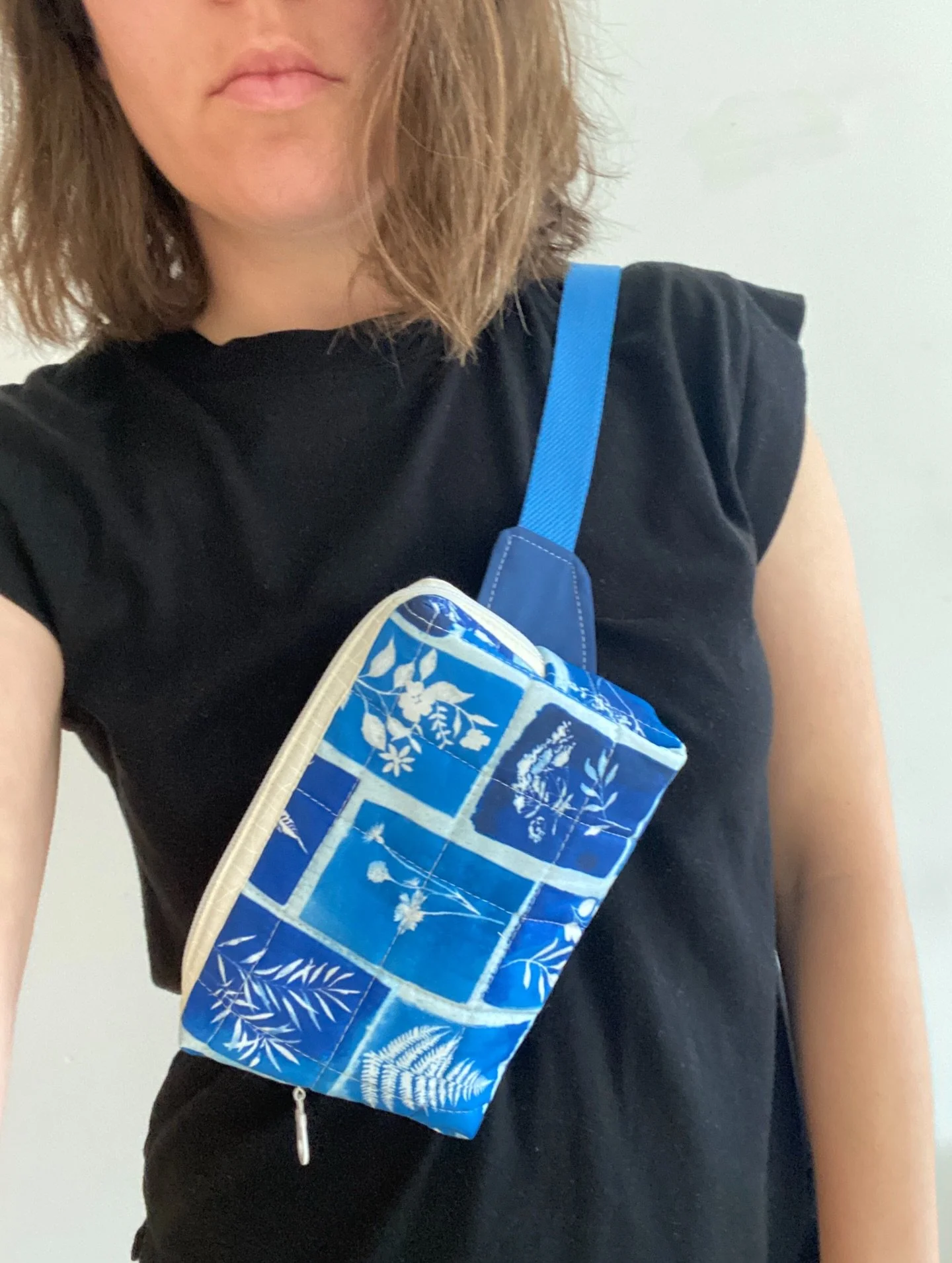 One-of-kind, high-quality quilted crossbody bags are now listed on both Etsy and my website. Choose from six colorful boxy fanny packs or 8 durable crossbody sling bags. Each bag has been quilted and webbing, lining fabrics, and zippers have been tho