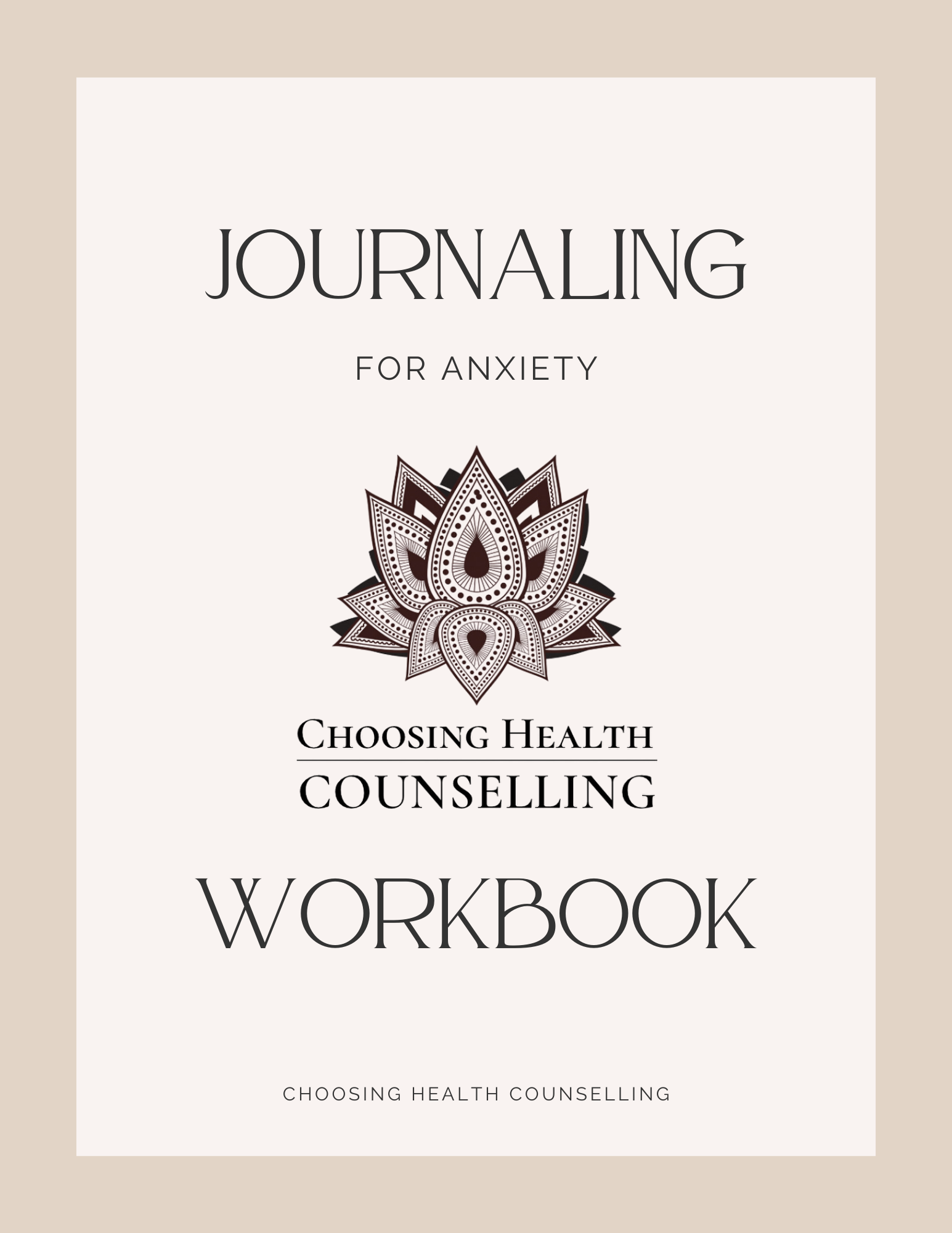 Free Anxiety Workbook