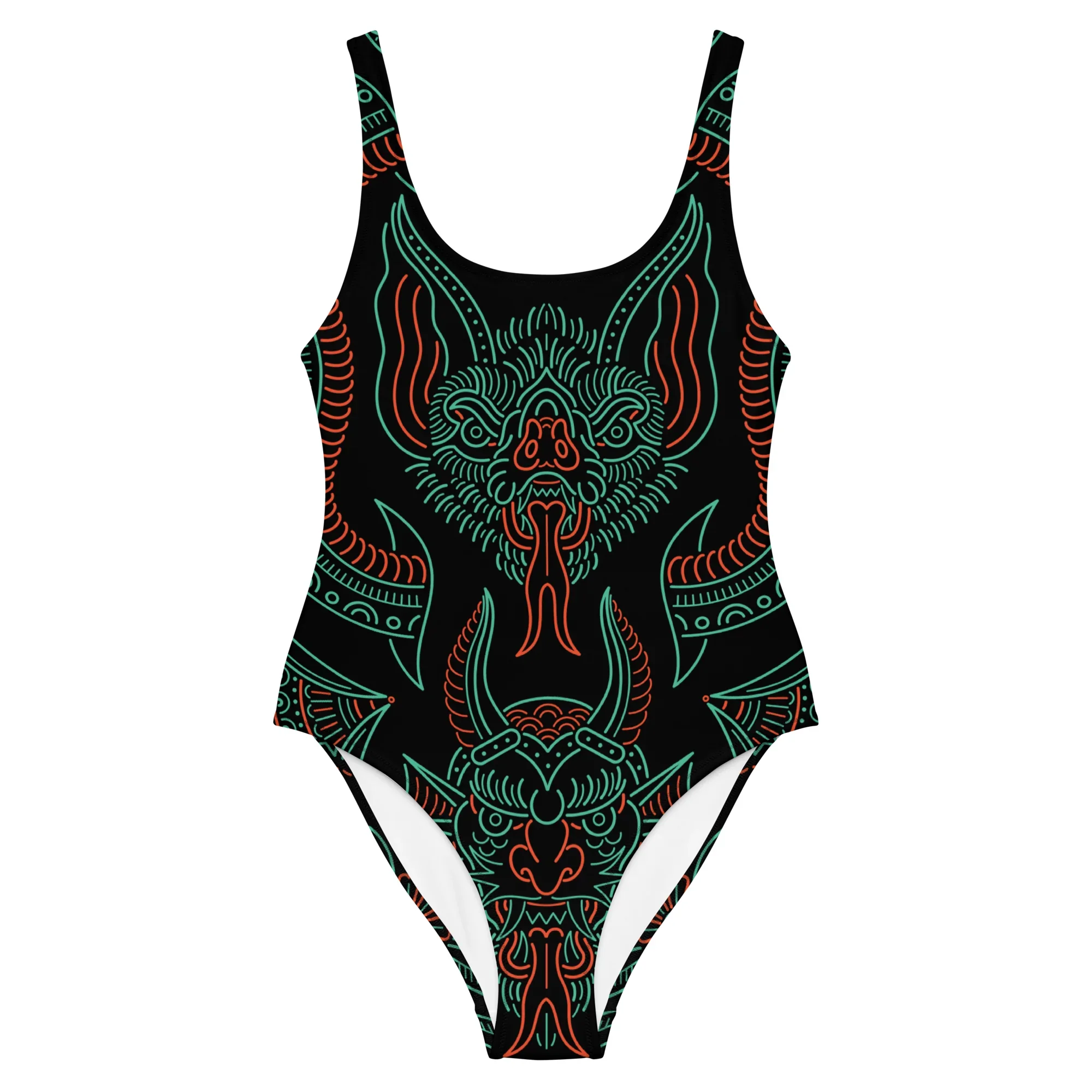 Nightmare Tattoo One-Piece Swimsuit