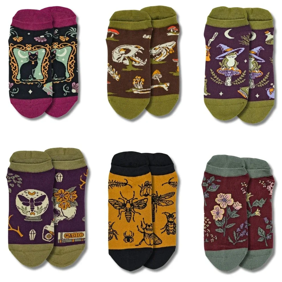 Witchy Ankle Sock Pack | 6 Designs