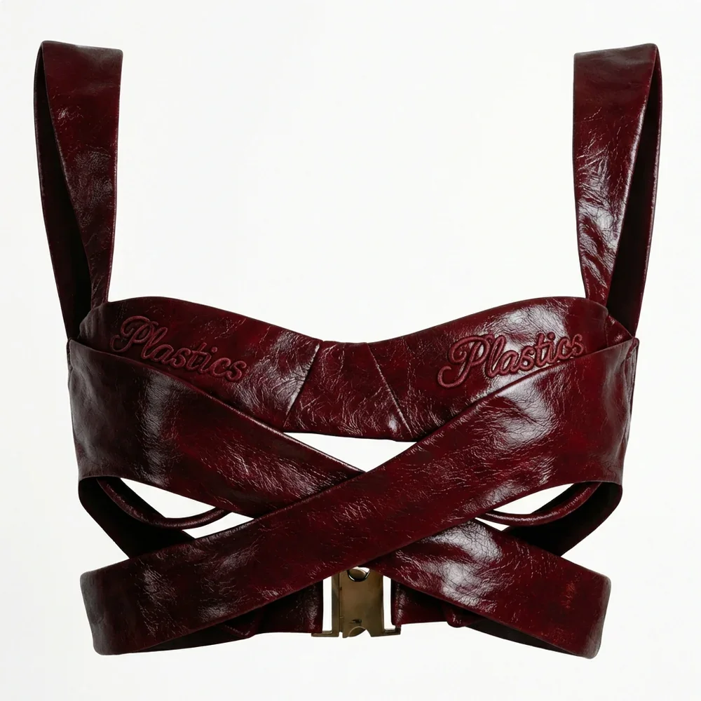 Soft Armor Leather Bralette