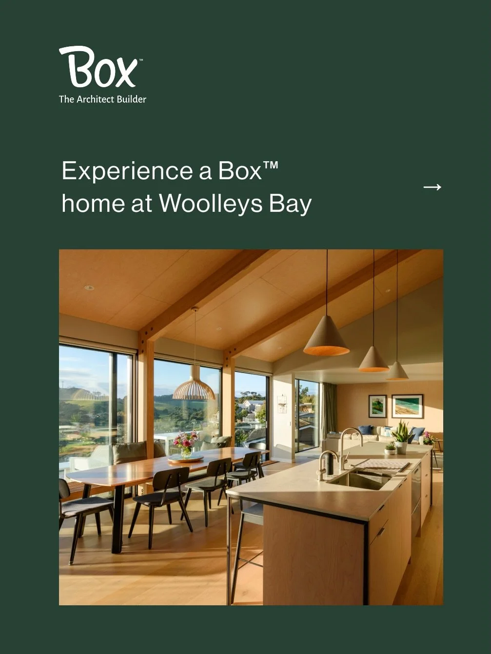 Some homes are beautiful to look at. Others are beautiful to live in.

Perched above Woolleys Bay on the Tutukaka Coast, this Box-designed home pairs sweeping sea views with warm, grounded living - the kind of place that feels as good as it looks. Th