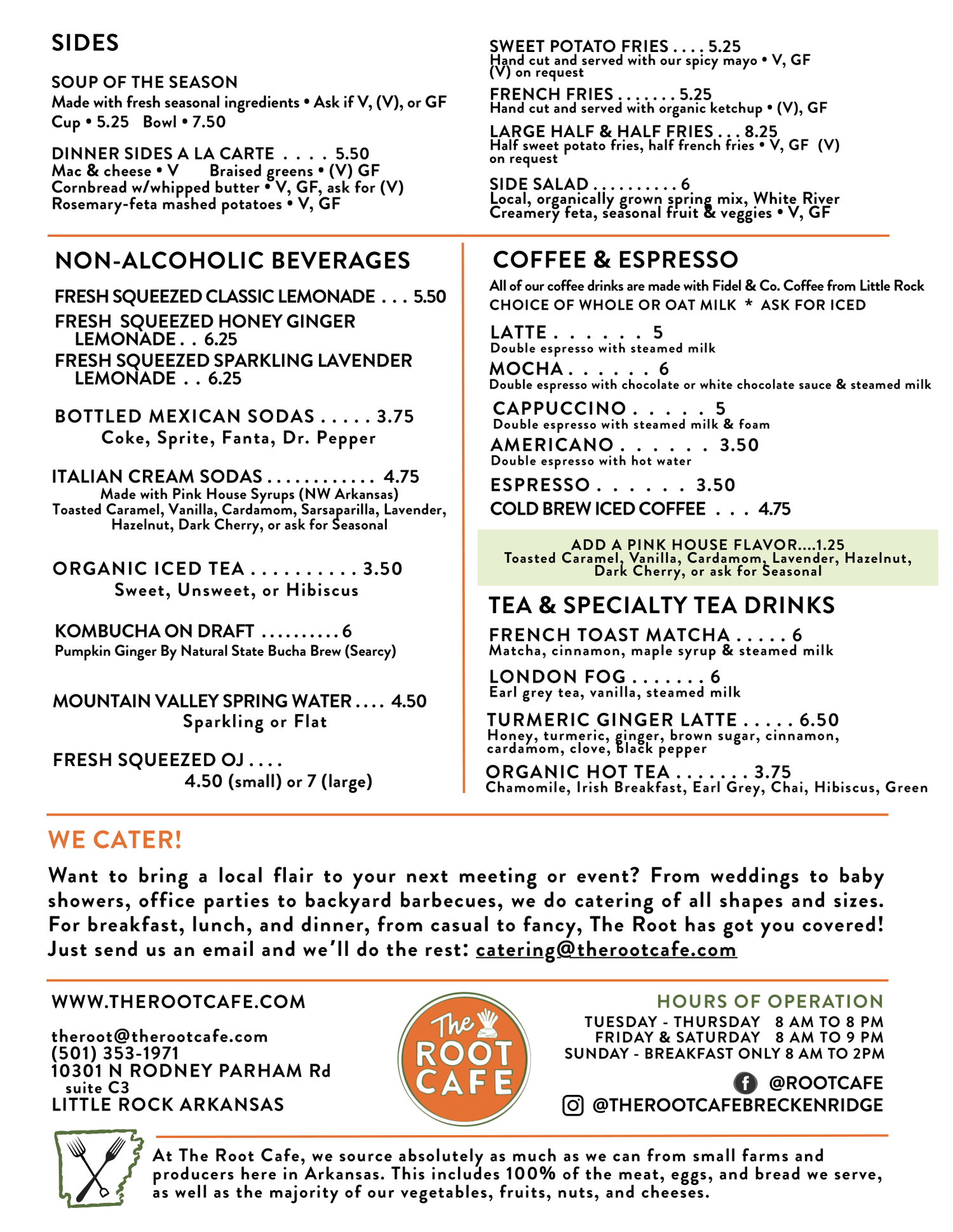 Breckenridge Village - West LR — The Root Cafe - Farm to Table Comfort ...