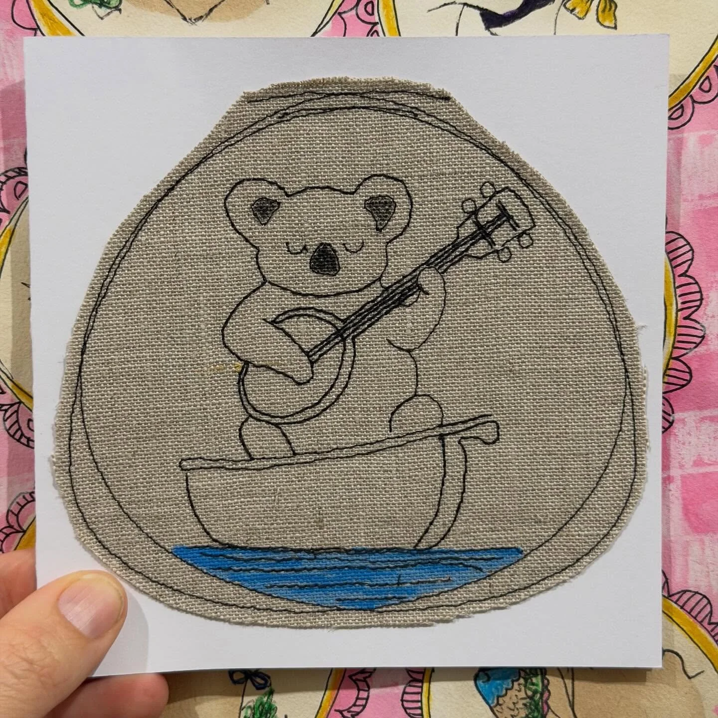 This Valentine&rsquo;s Day, she&rsquo;s not waiting around for eucalyptus bouquets&hellip; she&rsquo;s out here on the lake, serenading the gum trees with her five-string 💙