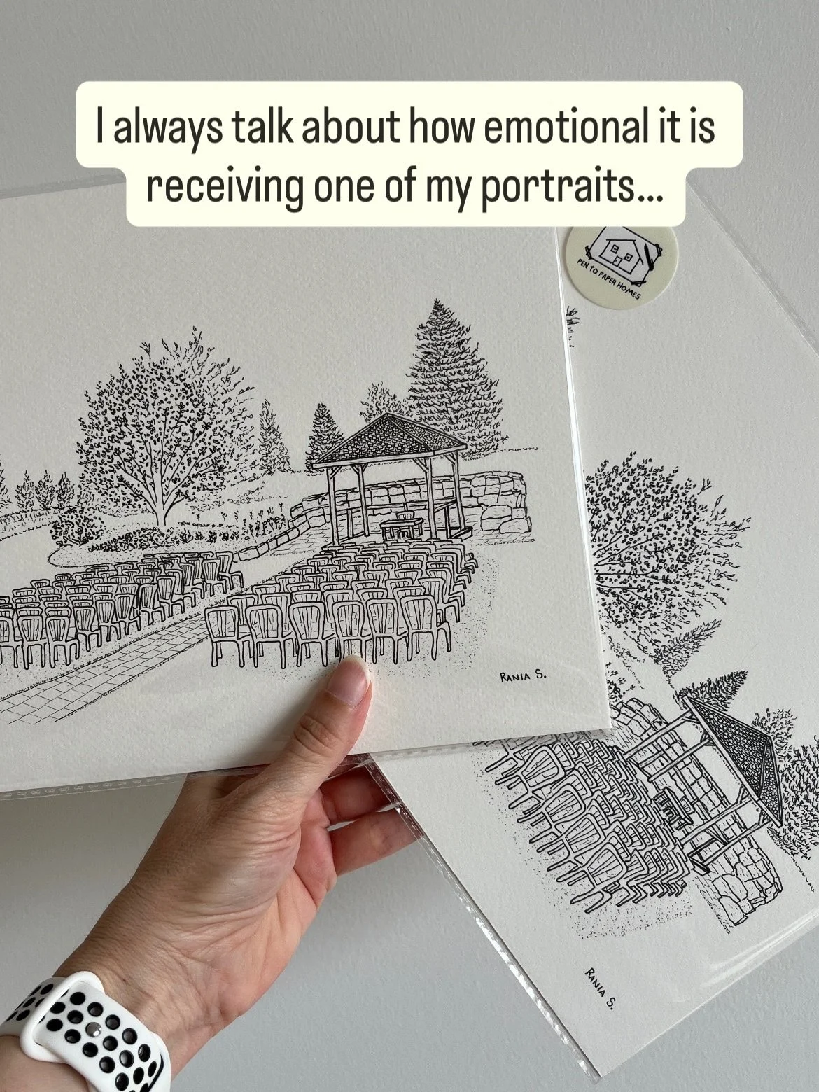 This past week, I was working on a portrait for a client and I could feel their excitement bursting through the emails we exchanged. 

They had ordered a portrait for a friend and went on to tell me about the place and why it was so special.They even