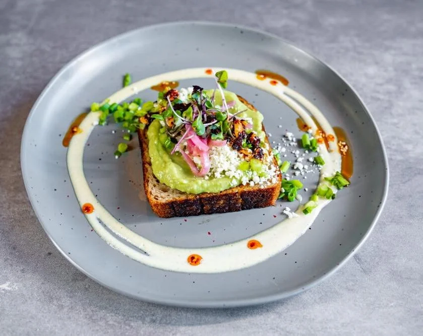 Brunch is better with us✨🥂 Come toast to our favorite toasts!!

Aguacate toast: Avocado puree, tomatillo, cotija, chive, salsa macha, pickled onion, garlic aioli
Loxito toast: Whipped cream cheese, smoked salmon lox, capers, avocado, pickled onion, 