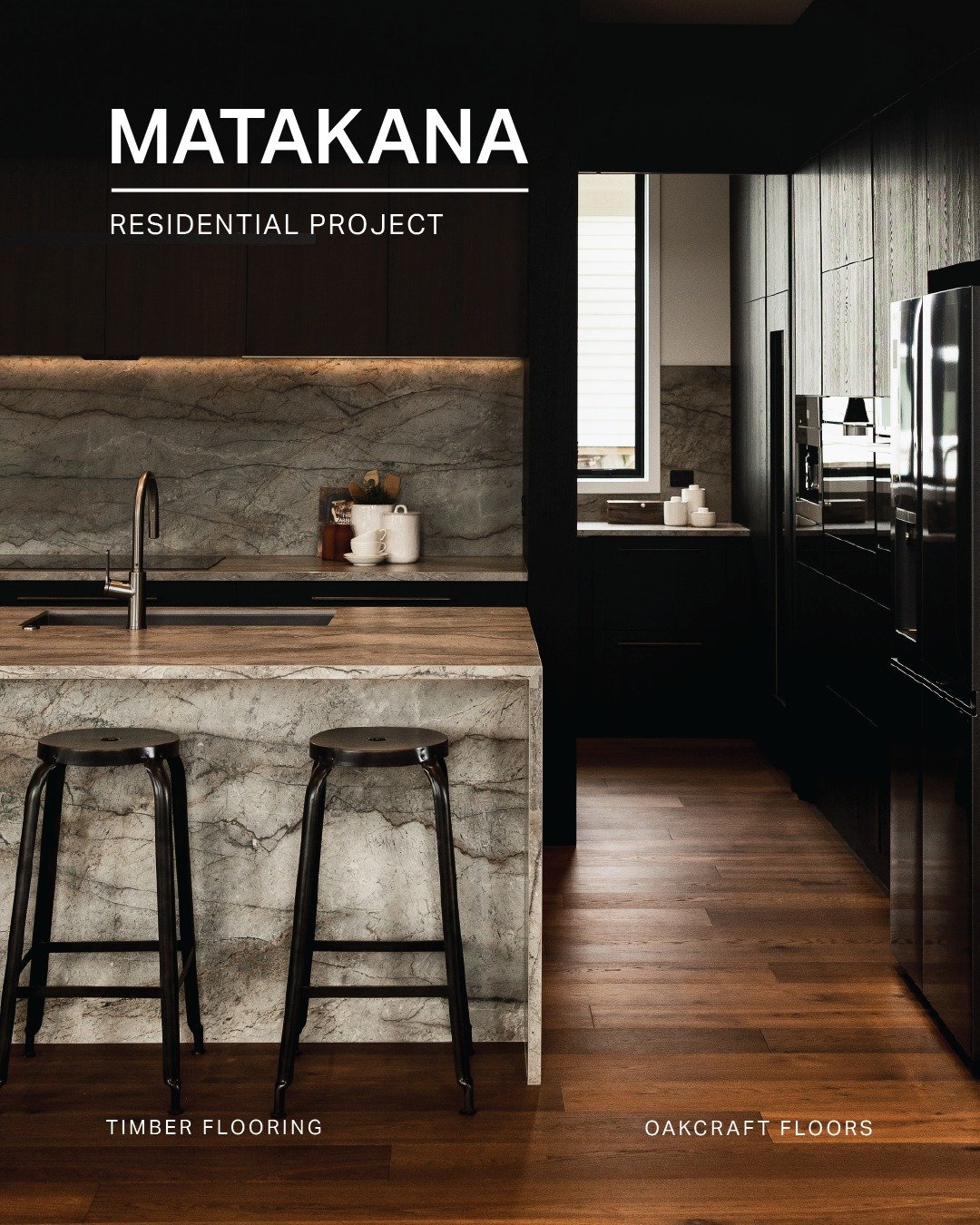 This home is a perfect example of how flooring can anchor a space, adding warmth, depth, and a sense of cohesion throughout.

Featuring a Deep Smoked Board, designed to complement both the darker architectural finishes and lighter living spaces.

Bui