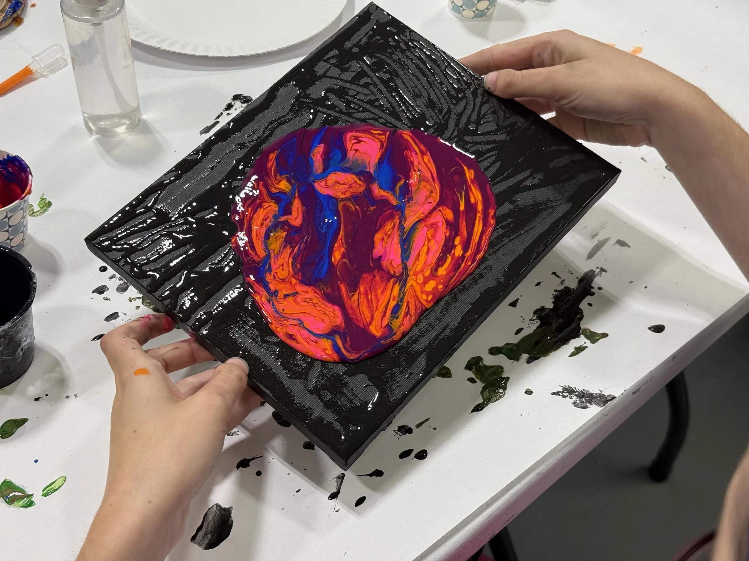 February 20th Jazz Night & Acrylic Pour