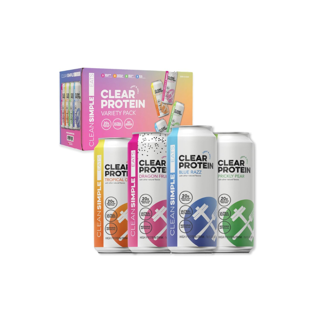 Clean Simple Eats Clear Protein Water Variety Pack
