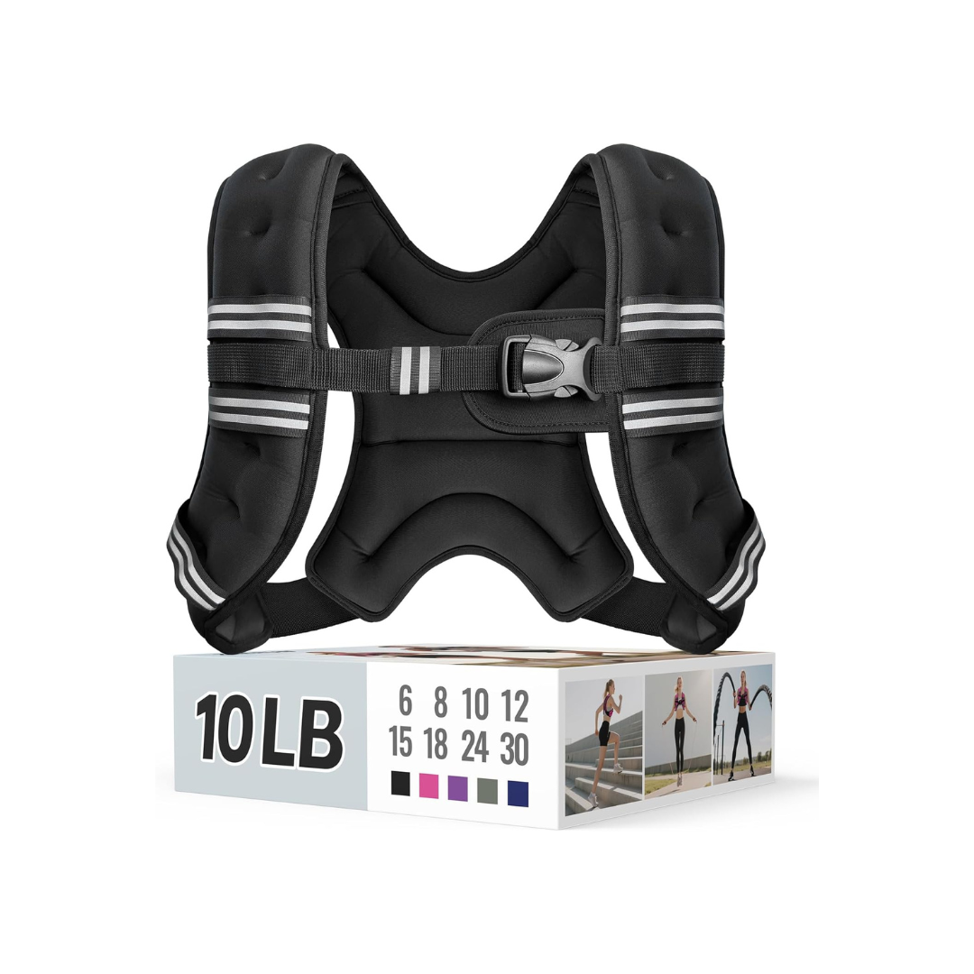 Black Zeerun Weighted Vest for Exercise
