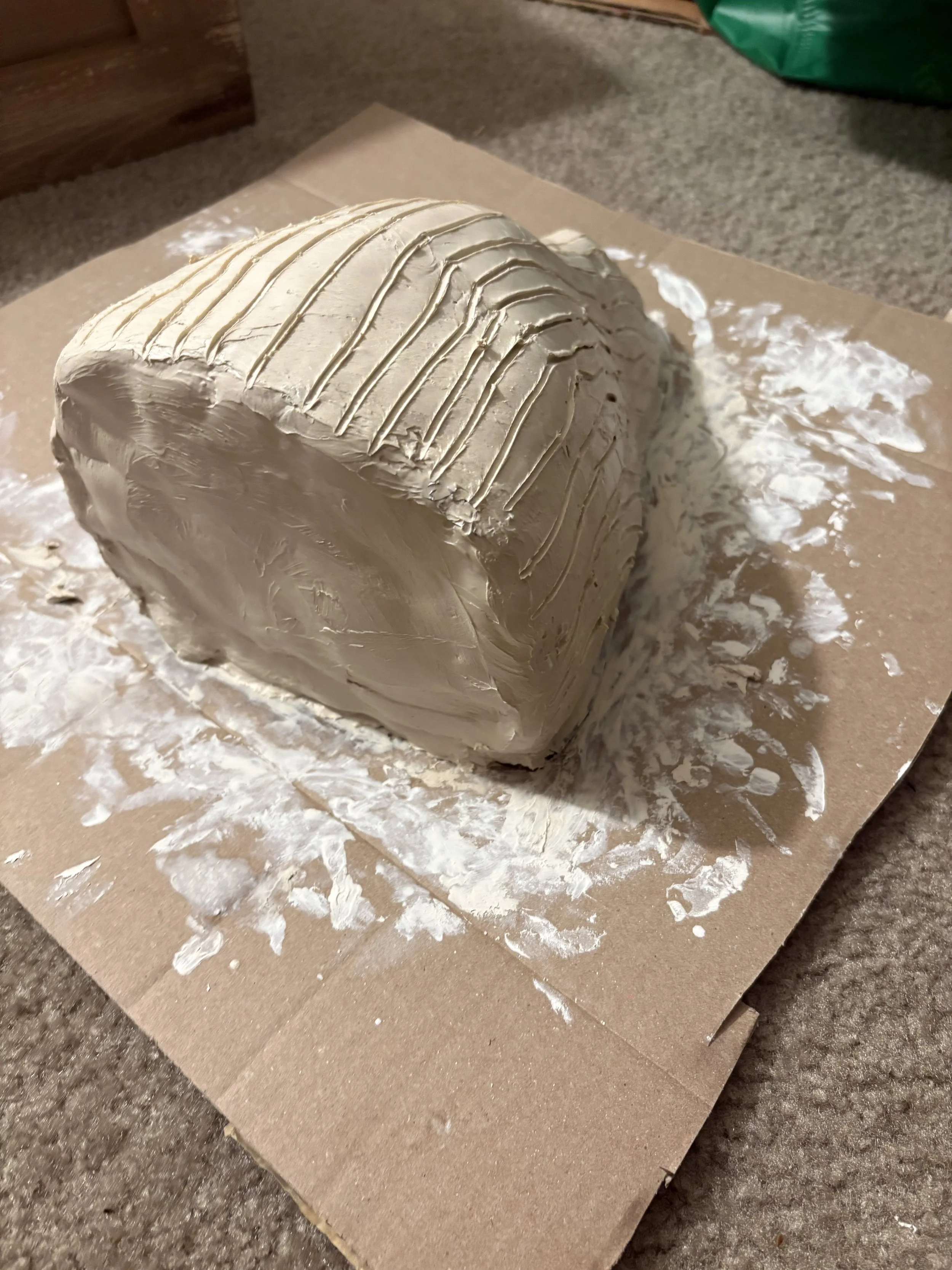 For The Tempest, we needed a disappearing feast, so the director and I came up with the idea of having the feast in a crate with a flipable lid. lid. For this, I constructed a box to look like other crates in the set. I made the lid flipable by gluin