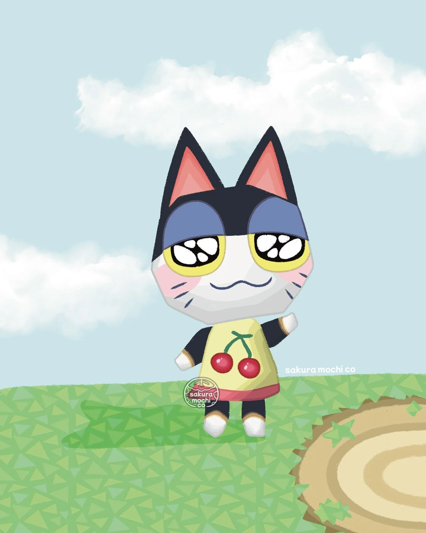 my first attempt at the low poly artstyle! i think punchy turned out pretty cute :) who&rsquo;s your favorite cat villager??? lemme know and maybe i&rsquo;ll draw them :D

♡ any support is super appreciated ♡
&bull;
&bull;
&bull;
#animalcrossing #nin