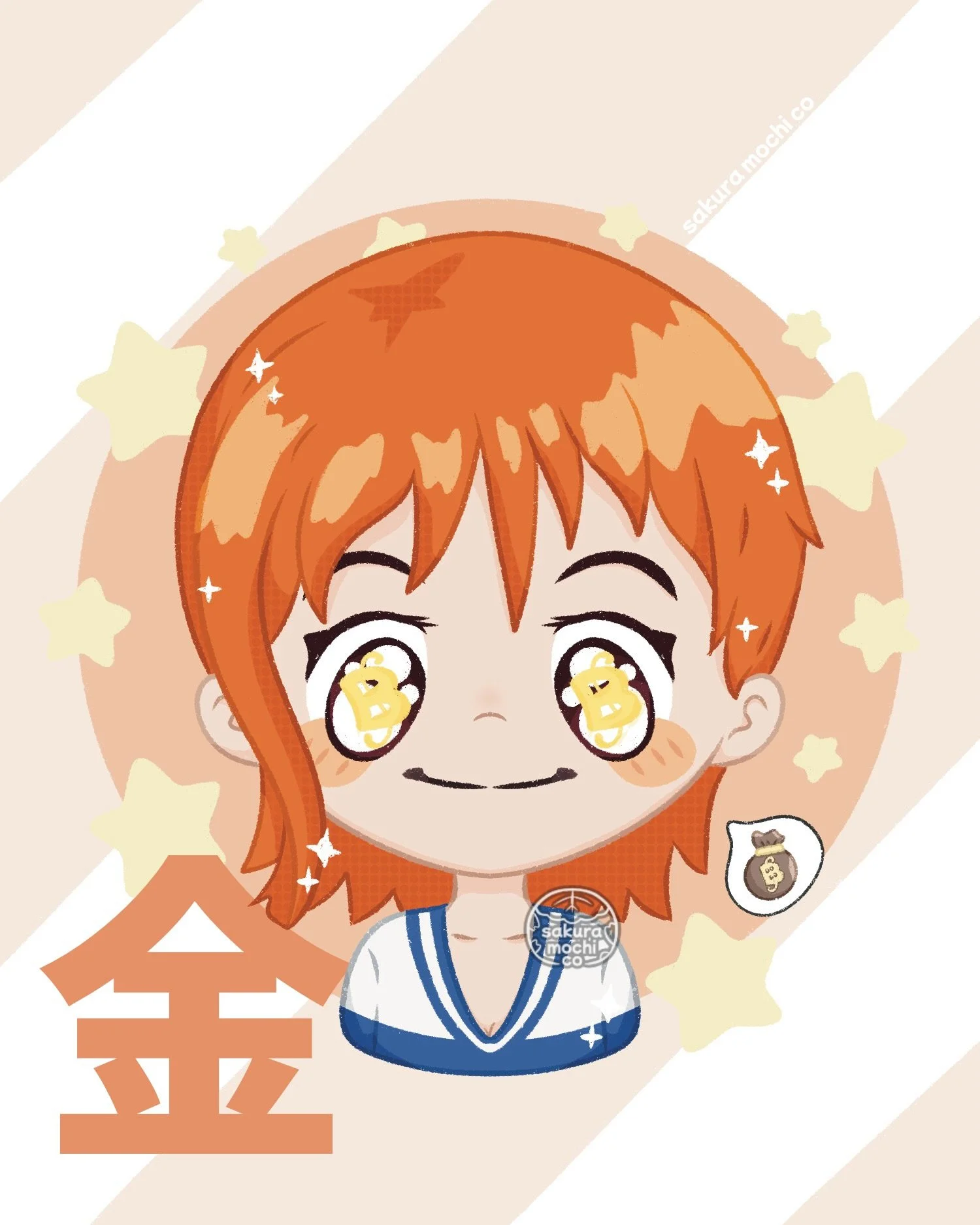 nami 🧡

always thinking about ways to make some berries 💰

♡ any support is super appreciated ♡
&bull;
&bull;
&bull;
#onepiecefanart #nami #ワンピースイラスト #digitalart #chibidrawing