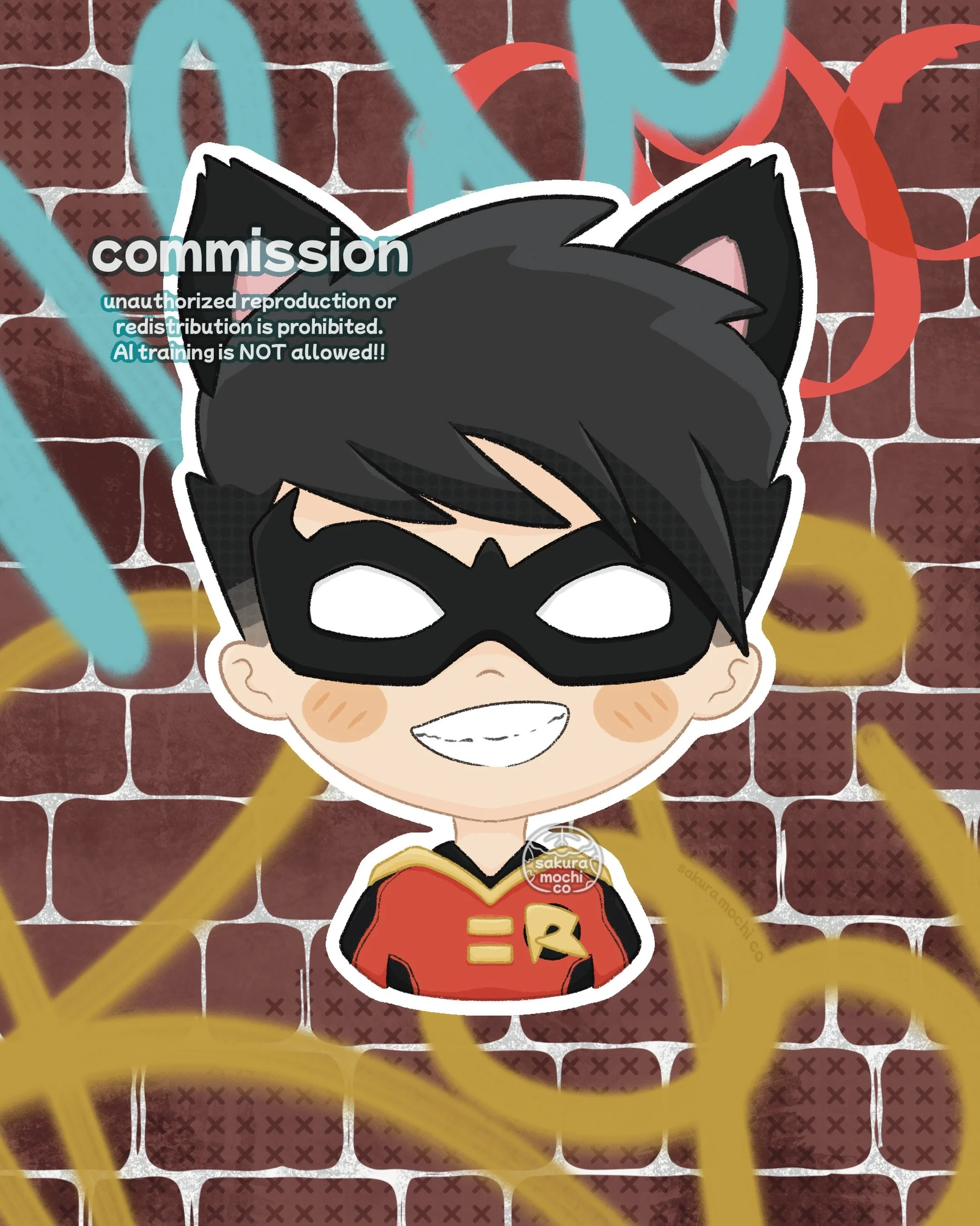 my first fully completed chibi commission!! 💕 i had sooo much fun drawing this cute lil guy! 

if you&rsquo;re interested in a commission, check out my site linked in my bio! 💕 it would make a great christmas gift 🤭

sakuramochico(dot)com

♡ any s