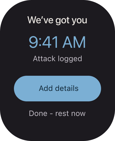 Droma Apple Watch attack confirmation screen