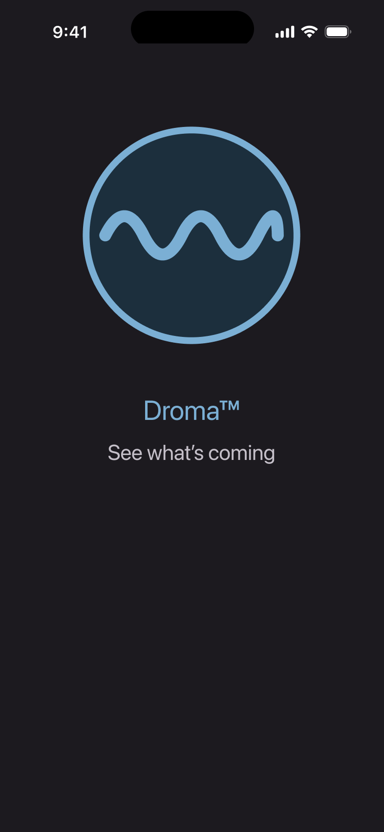 Droma splash screen