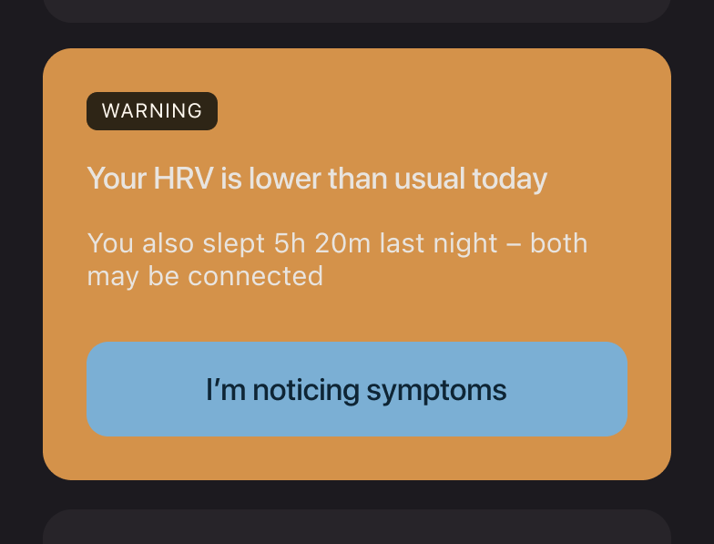 Screenshot of Droma migraine app