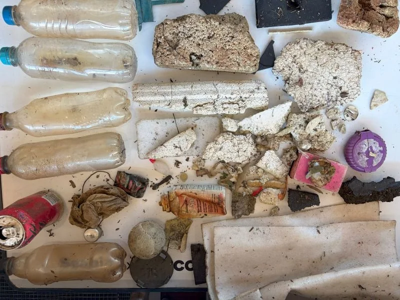 Rubbish collected by Seabin and Sydney Airport in local waterways