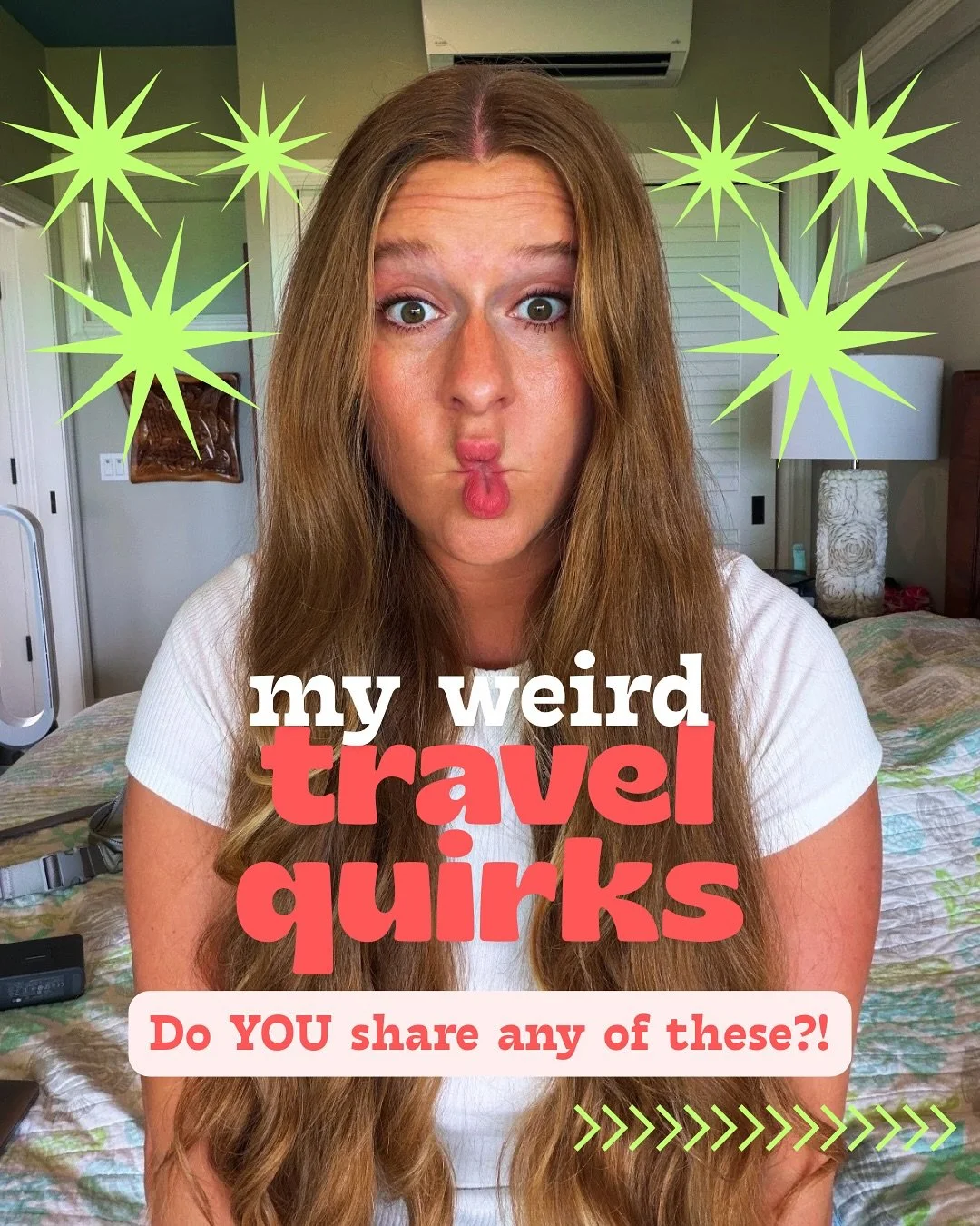 Do you share any of these?!👇

😎 We all have our weird travel quirks, so these are some of Maddie&rsquo;s! Let us know YOUR weird travel quirks in the comments!

🕐 I would rather take a 10-hour flight than a 4-hour one. I cannot explain it but I ha