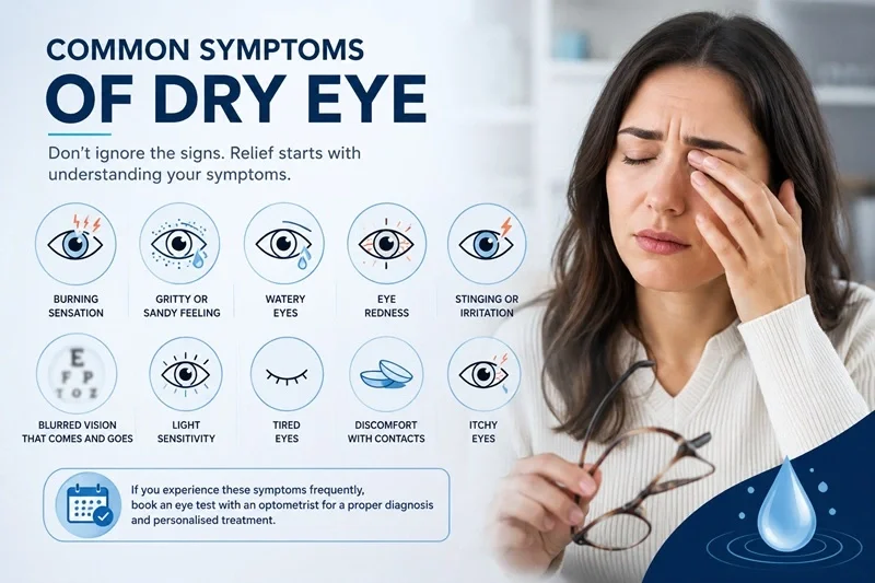 Common Symptoms of Dry Eye 