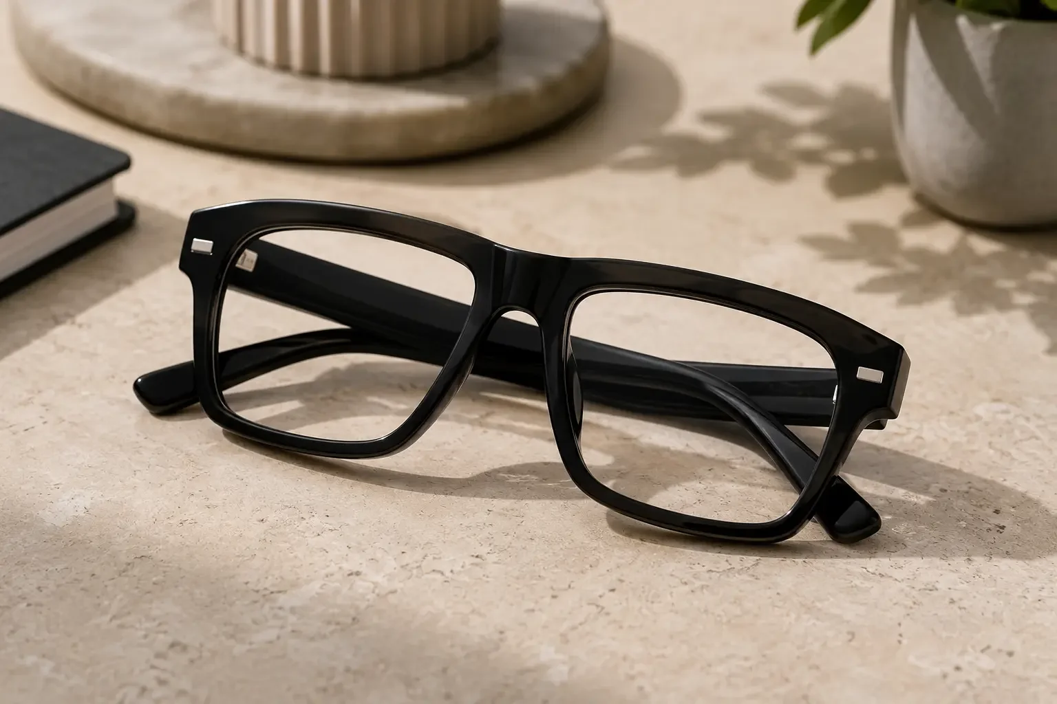 Oversized Rectangular Glasses