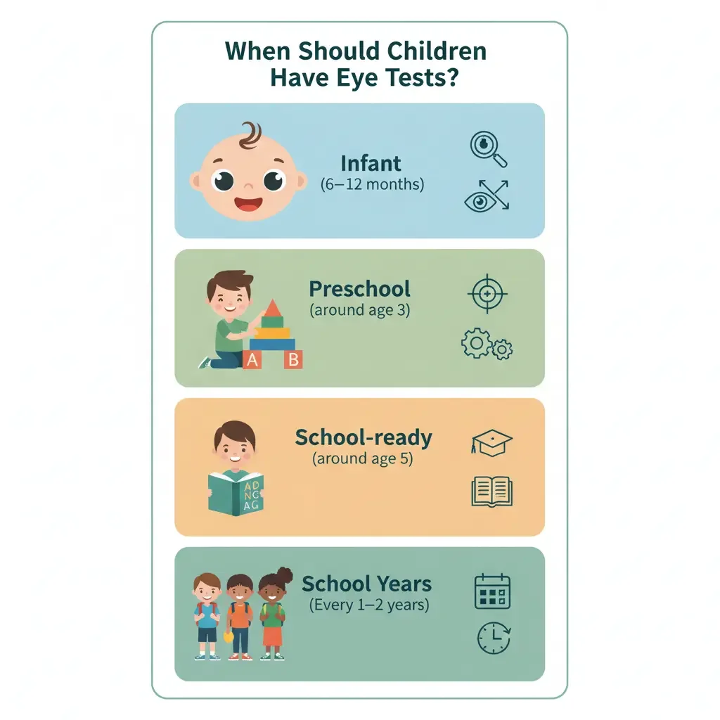 when should childern have eye test