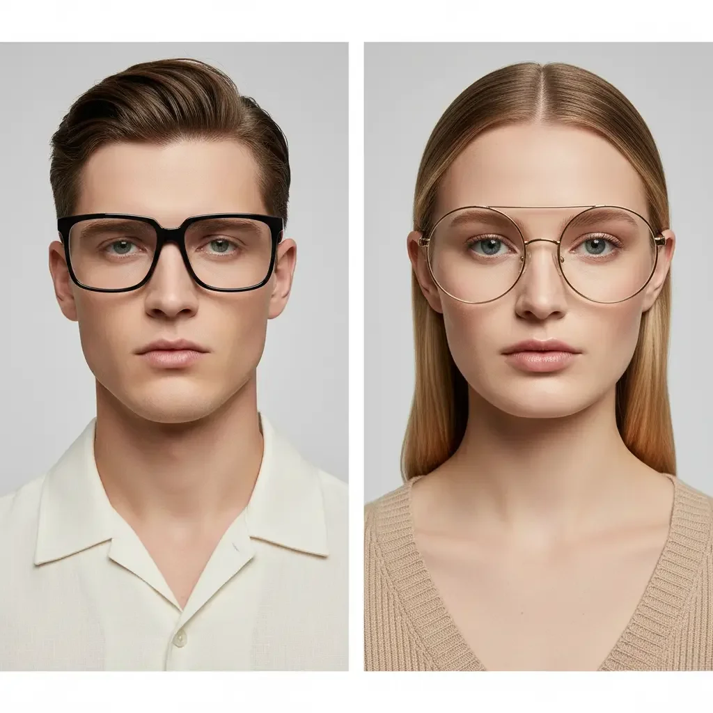 Face Shape Guide – Round & Square