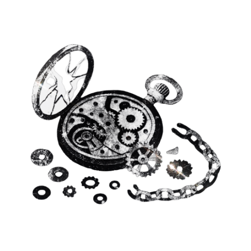 Broken pocket-watch