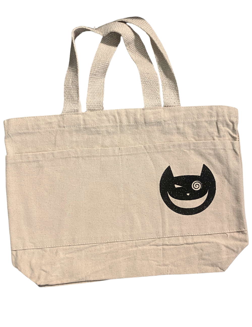 Thom Chapman raven and Cheshire Cat tote bag — symbolic music merch