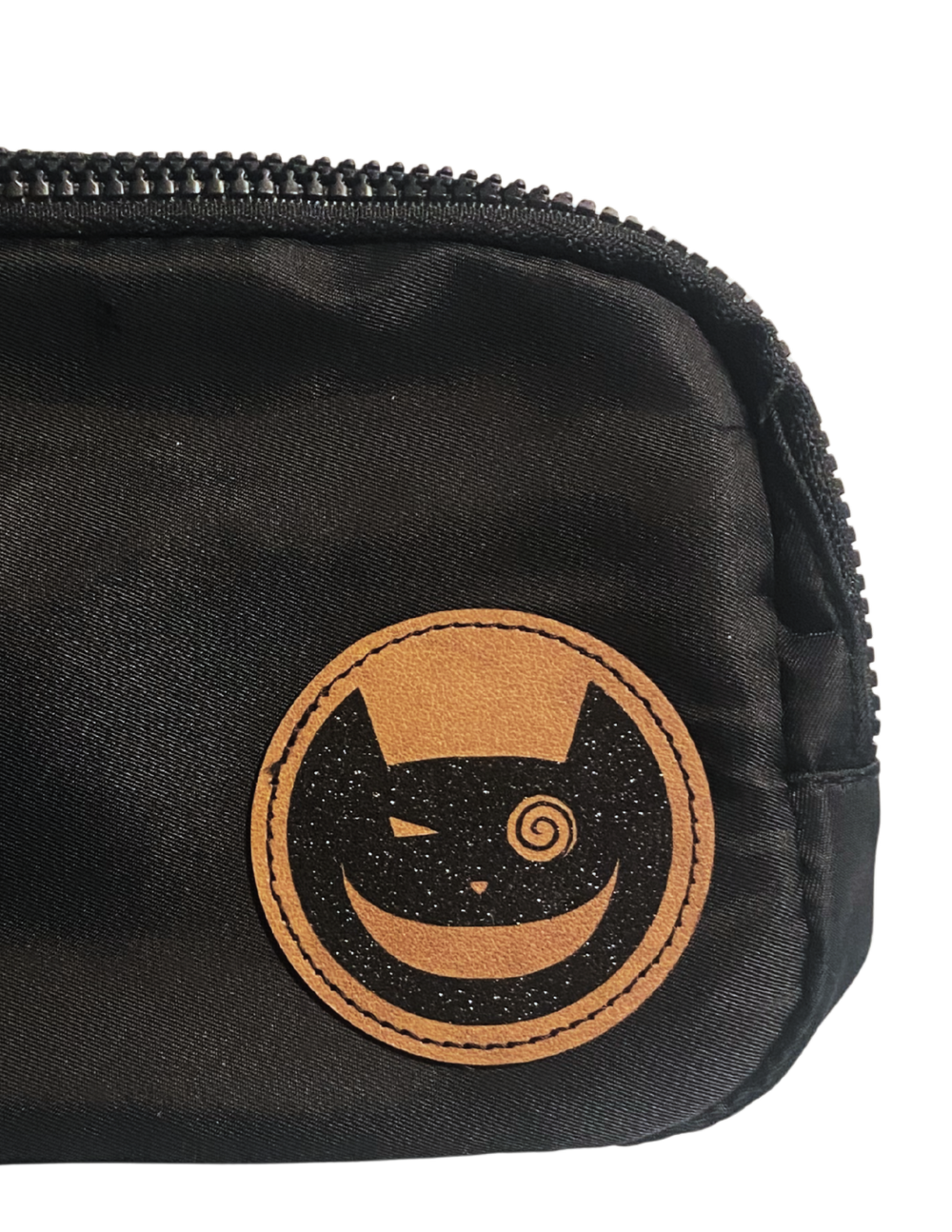 Cheshire leather-patch fanny pack