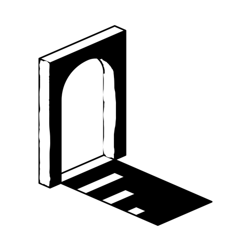 Mystic staircase portal descending toward Thom Chapman music, merch, art, and limited offerings