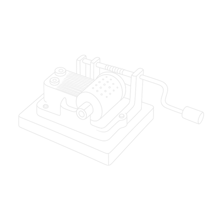 Inside of a music box