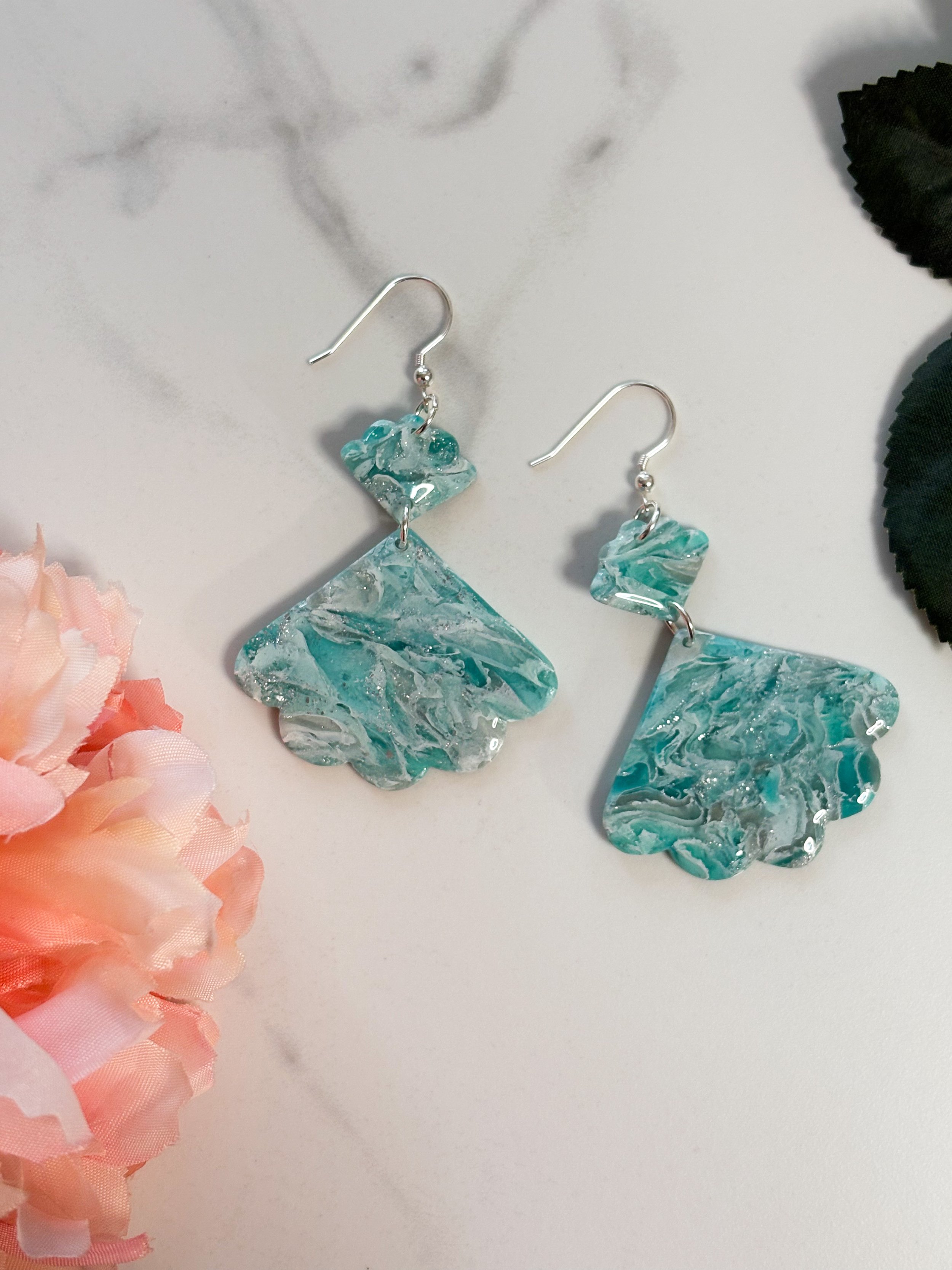 Ocean Swirl Miriam Dangles