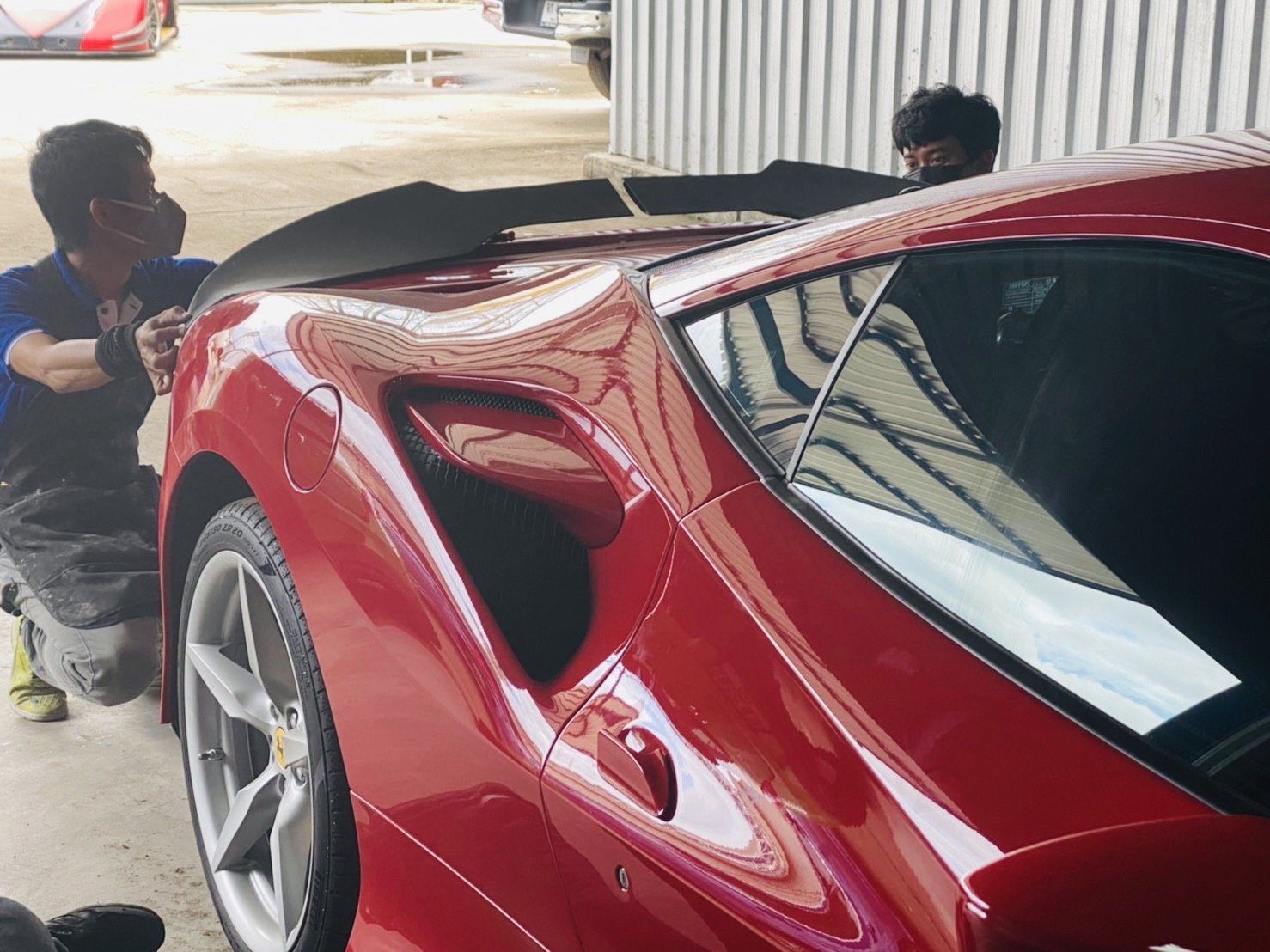 Ferrari F8 Tributo Aero Part - Fitting Prototype