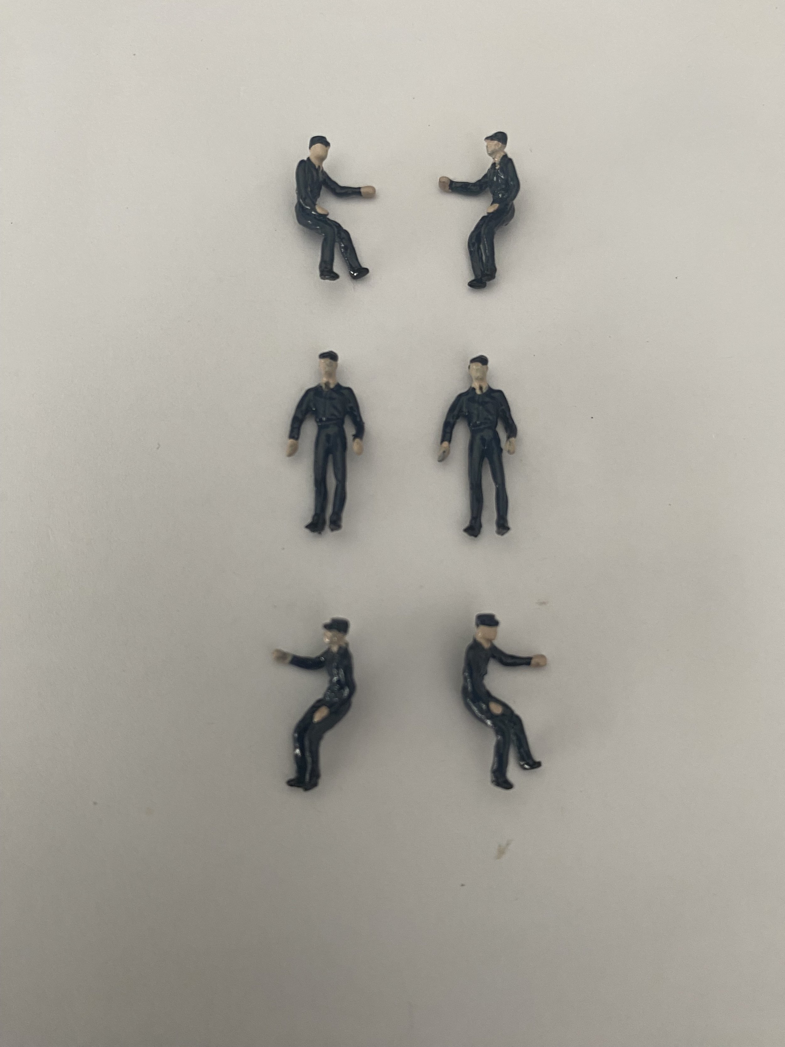 HO Scale Brass Drivers and Firemen x 6