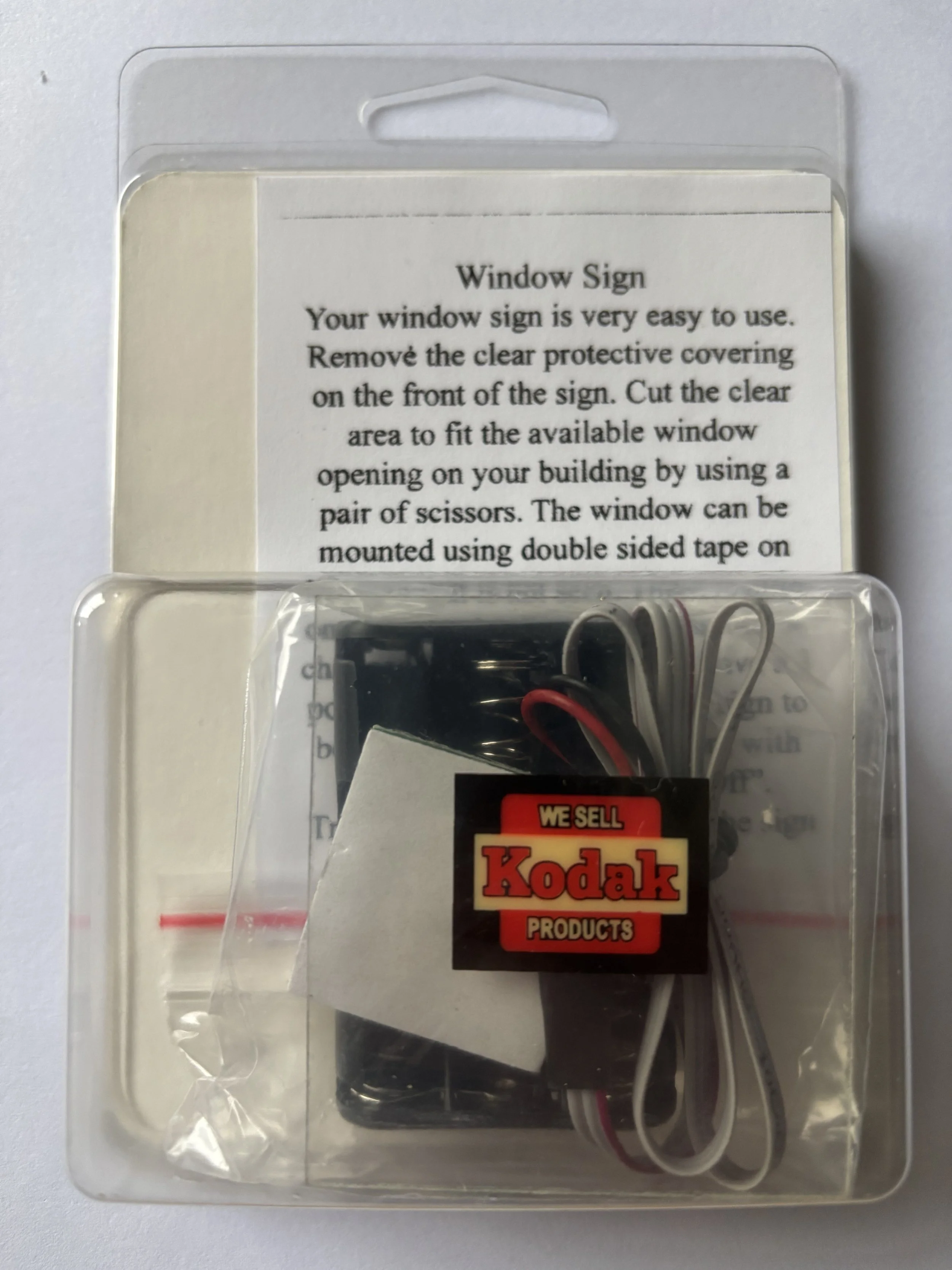 Miller Engineering - Kodak window neon sign