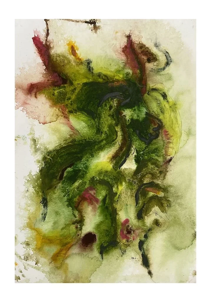 watercolour abstract nature painting