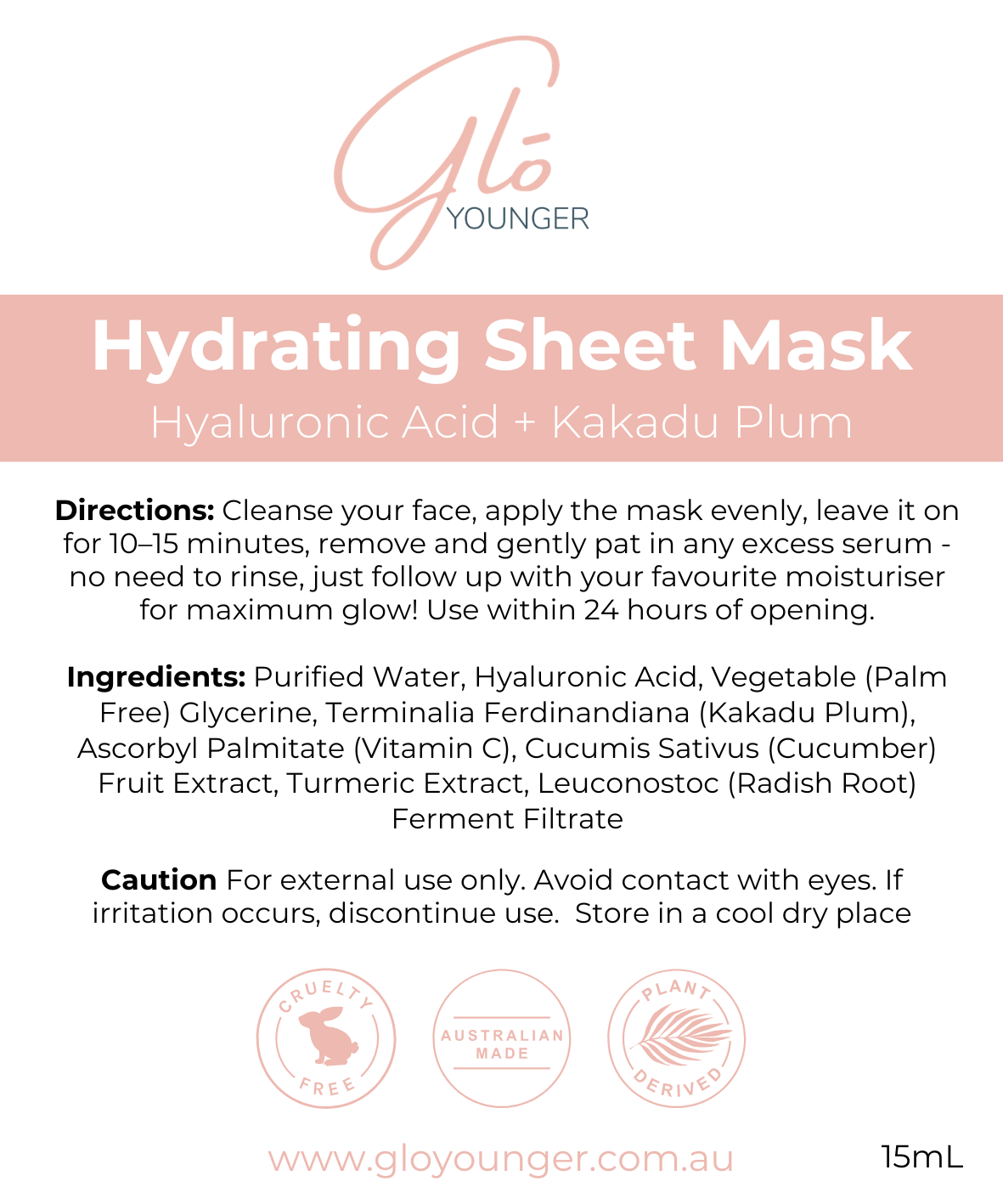 Glo Younger Hydrating Sheet Mask