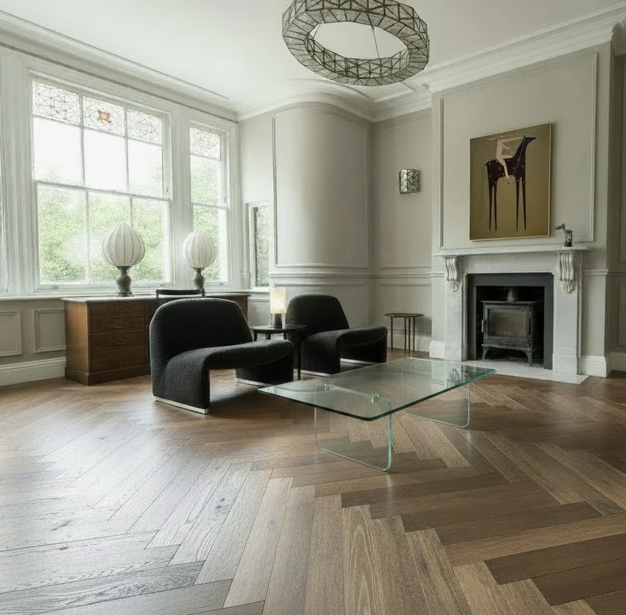 visgraat vloer design interieur