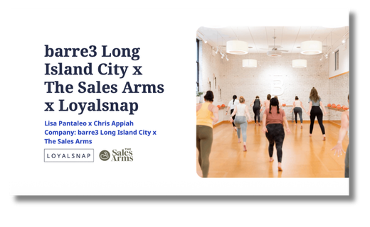 barre3 Long Island City & The Sales Arms case study