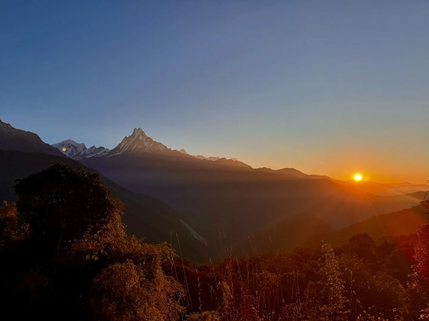 Last trek day.. back in Pokhara now.. flying to Kathmandu this afternoon. Hooking up with the others for a business meeting tonight..