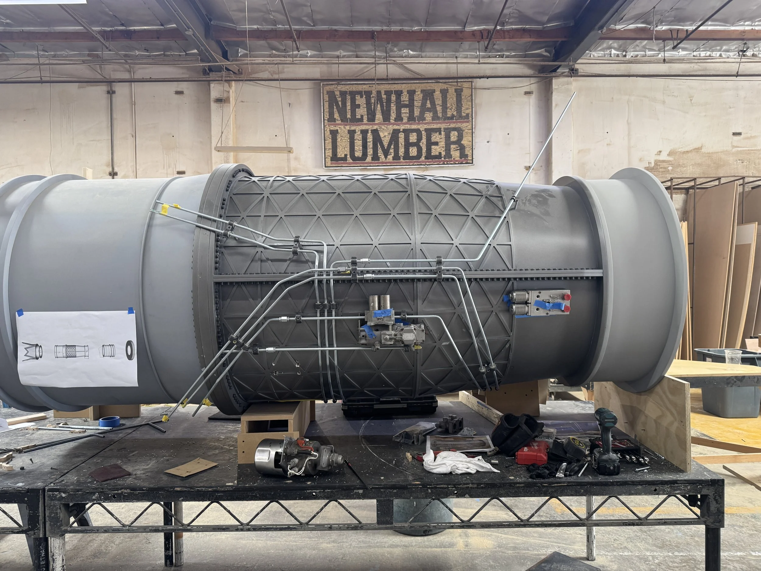 We did not have access to a multi billion dollar F135 Pratt and Whitney engine so we built our own.
