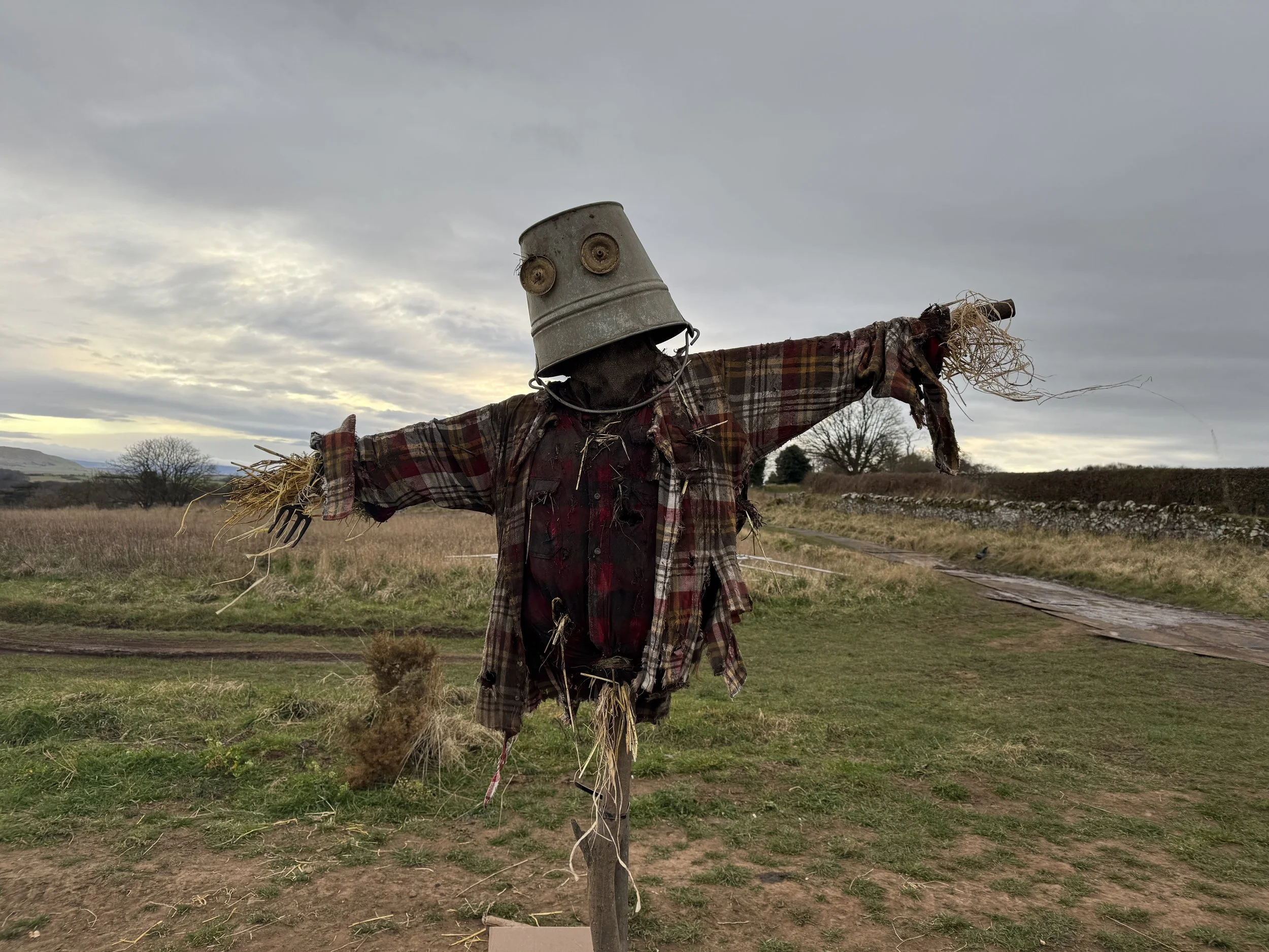 Never saw this in the edit but we made a hilarious scarecrow