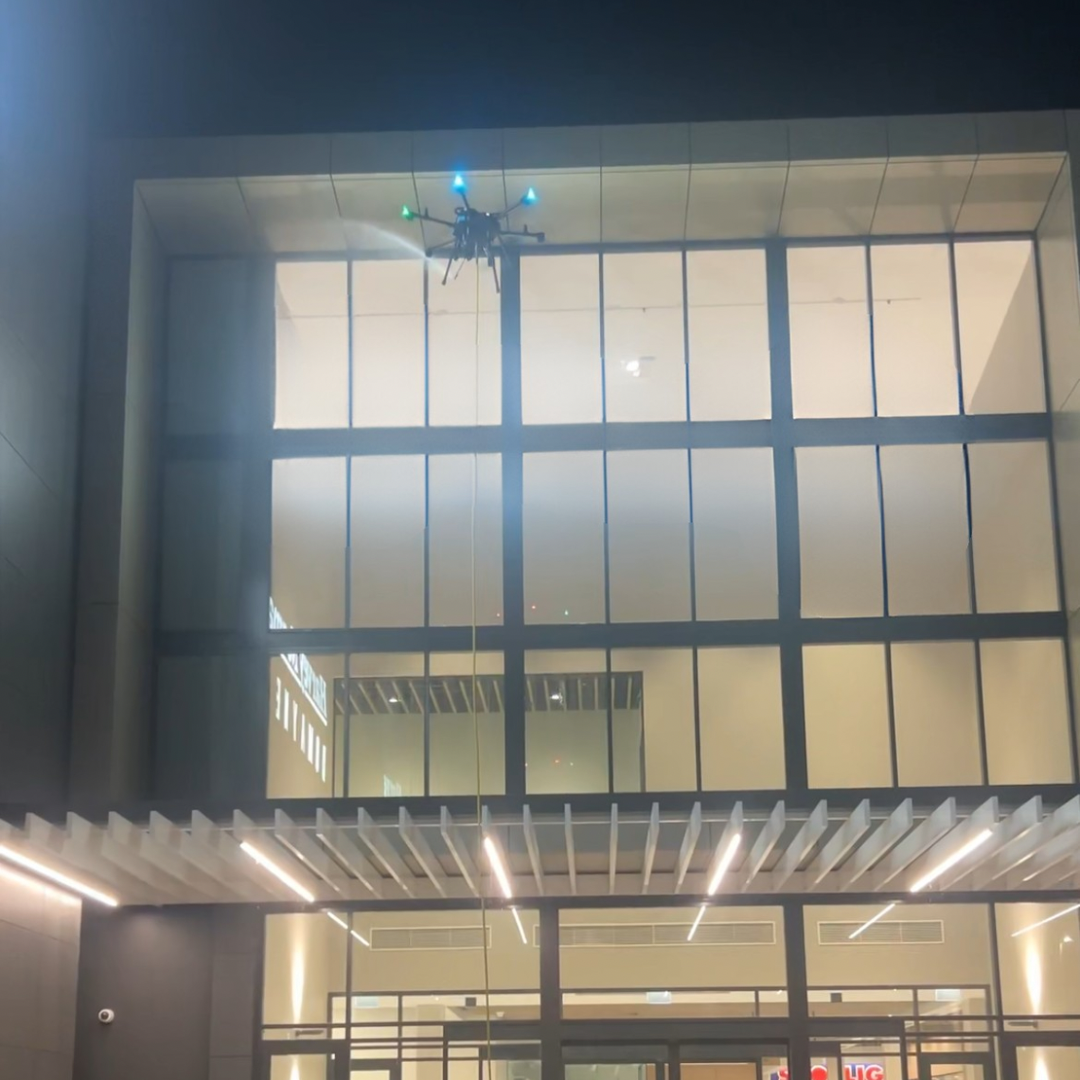 Smarter Exterior Cleaning for Airports with Drone Technology