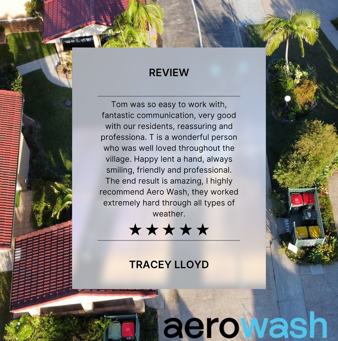 The Aero Wash team take a lot of pride not just in their work but also the relationships that they are building. We love it when a clients review reflects all that we value. 

Aero Wash Australia
0420961983
Info@aerowash.com.au