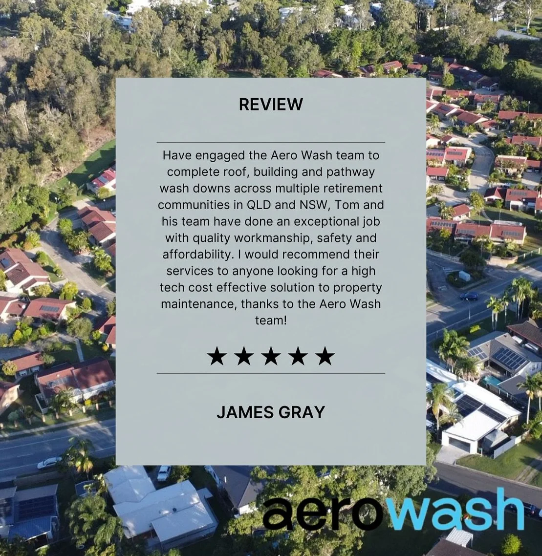 We are so proud of the Aero Wash team, consistently showing up and representing the company in line with our standards, values and mission. 

Aero Wash Australia 
Info@aerowash.com.au
0420 961 983