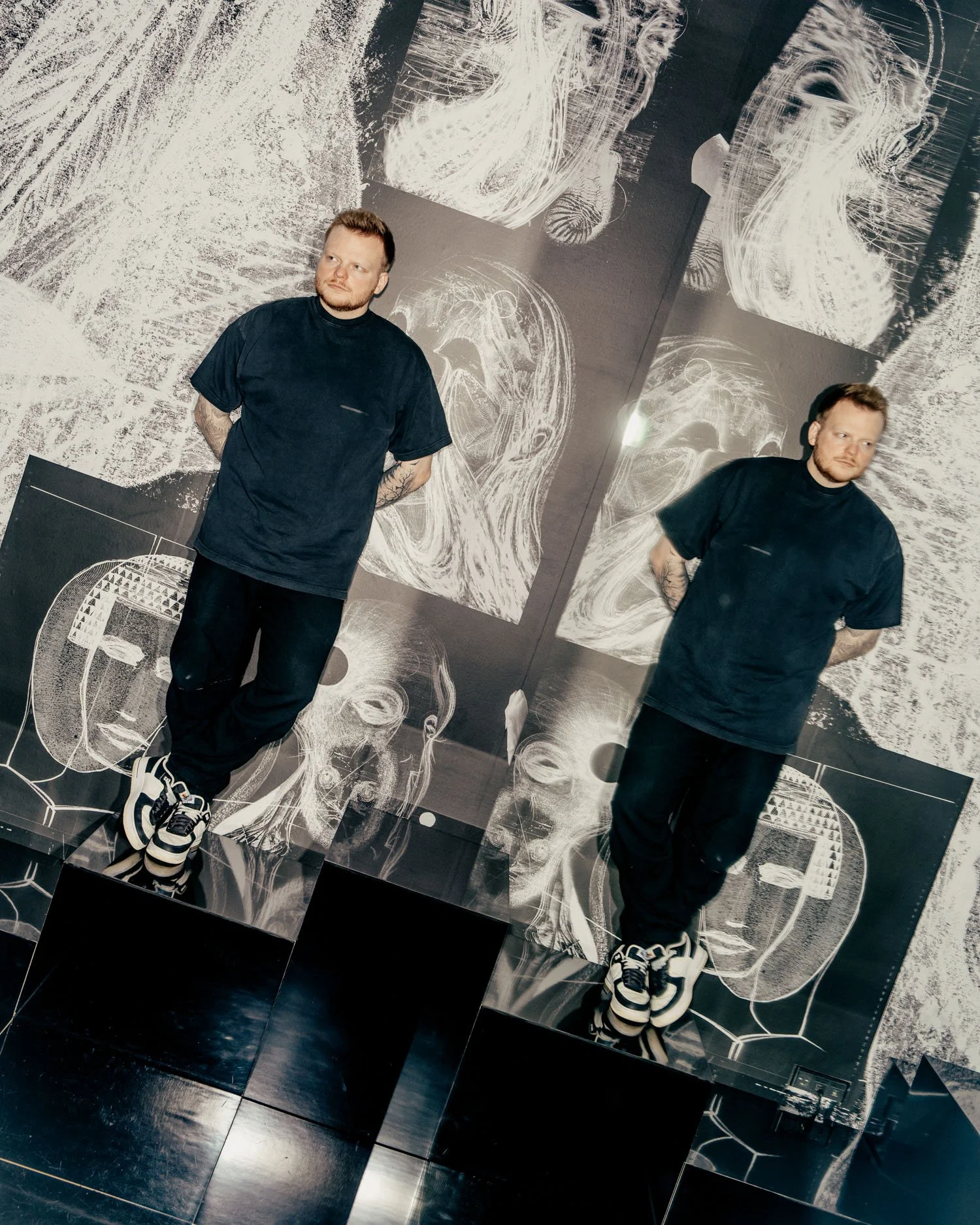 Chef Rassmus Munk portrait inside Alchemist restaurant in Copenhagen