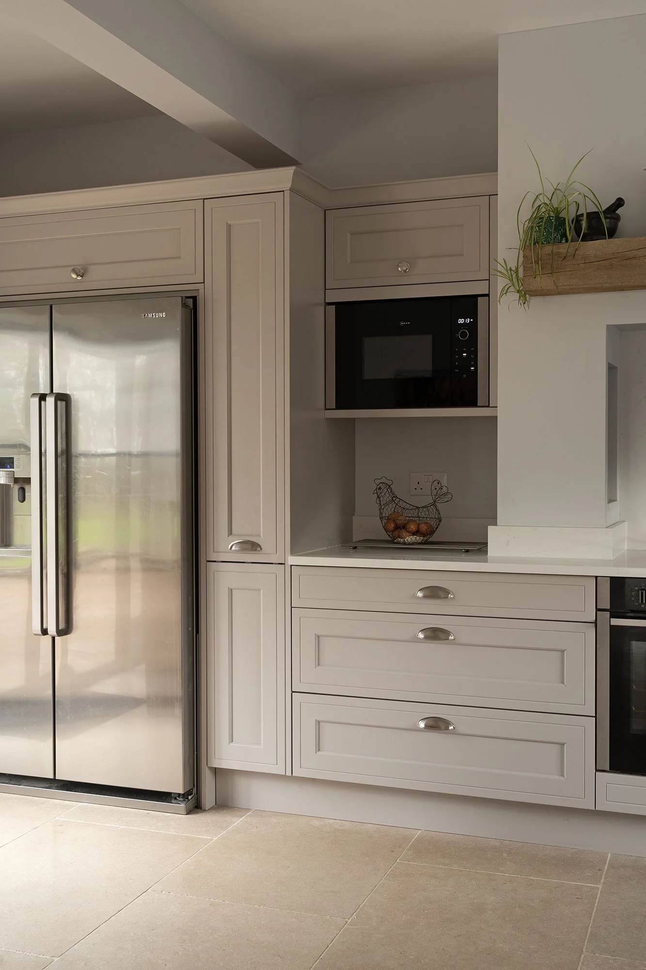 Beige Blue In-Frame Kitchen Princes Risborough 