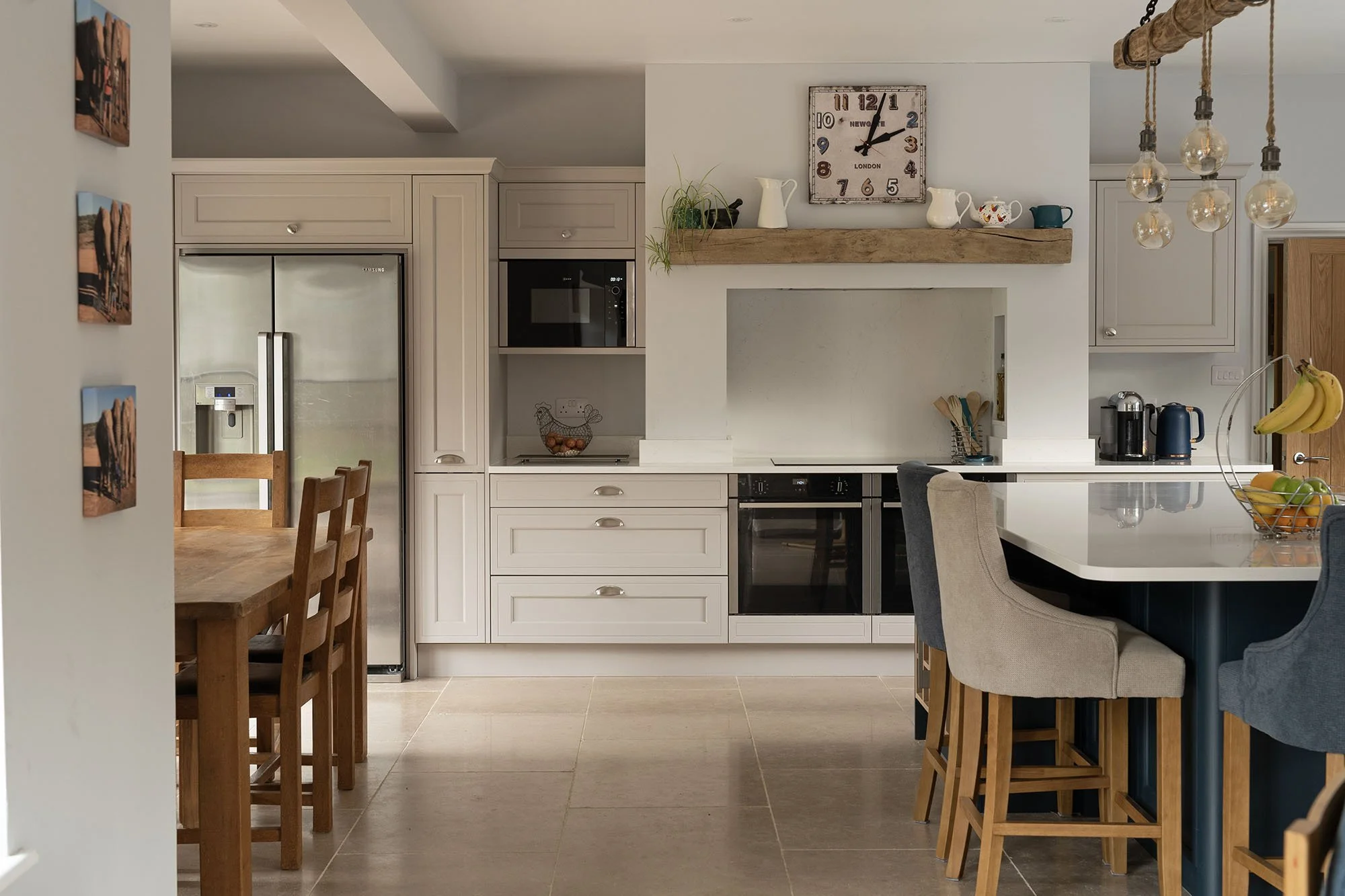 Beige Blue In-Frame Kitchen Princes Risborough 