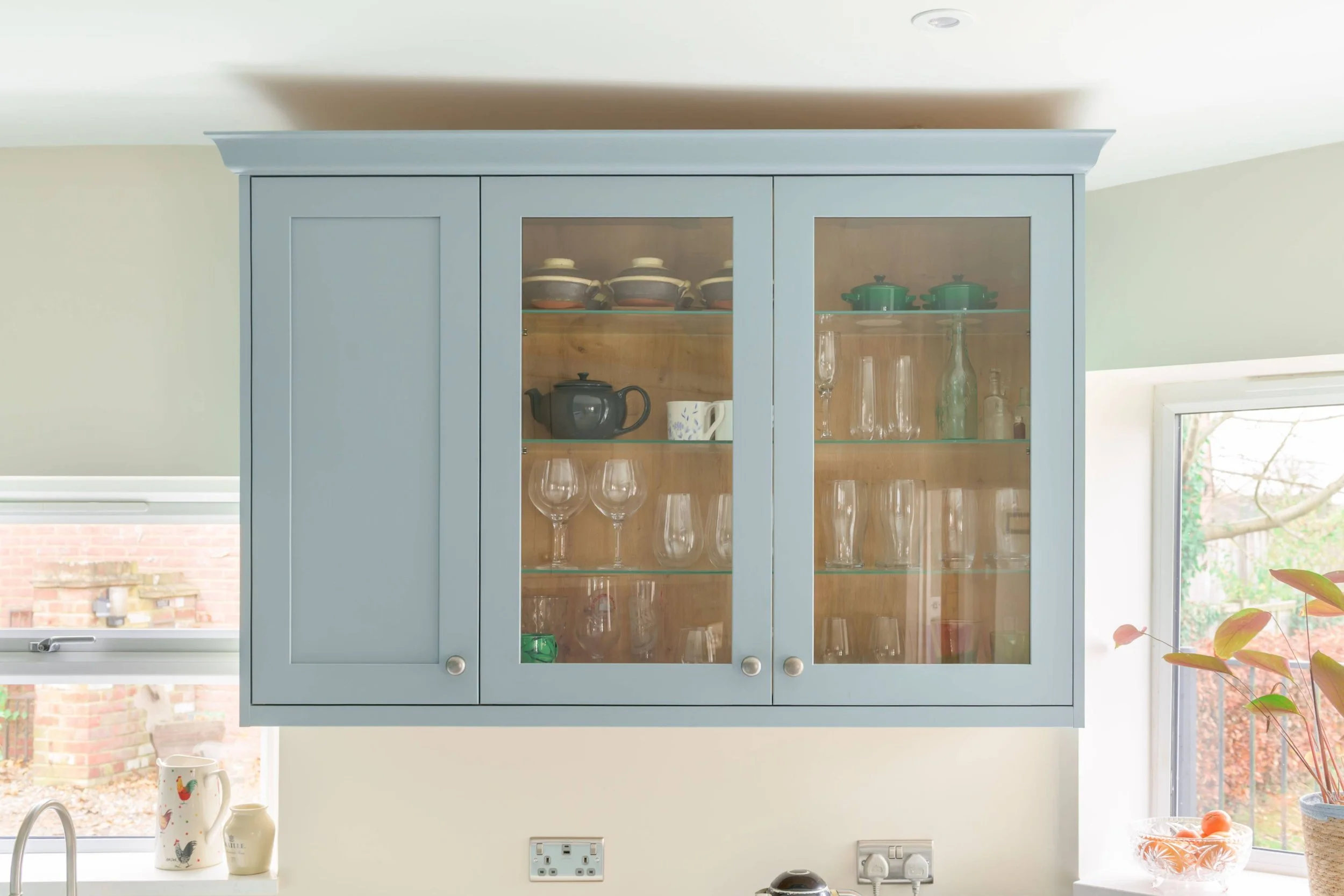Light Teal Shaker Kitchen in Buckinghamshire 